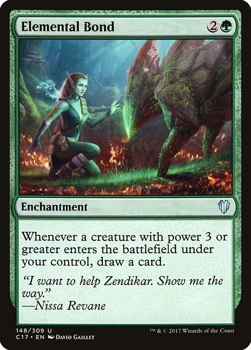 Magic the Gathering Card - Elemental Bond - MTG Circle