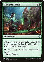 Magic the Gathering Card - Elemental Bond - MTG Circle