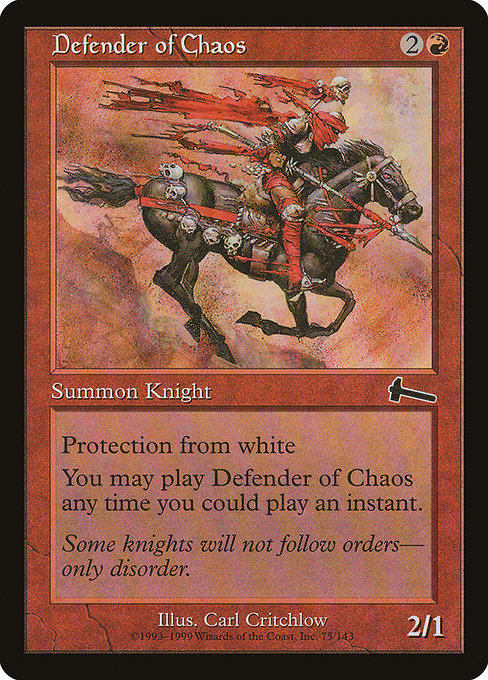 Magic the Gathering Card - Defender of Chaos - MTG Circle