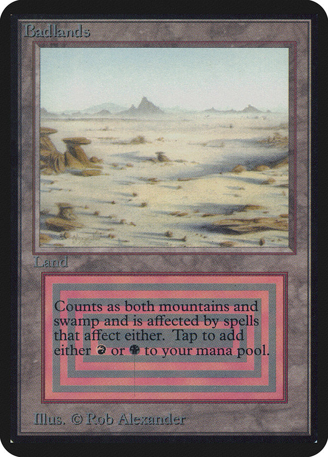 Magic the Gathering Card - Badlands - MTG Circle