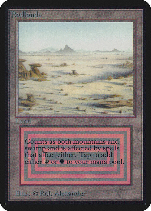 Magic the Gathering Card - Badlands - MTG Circle