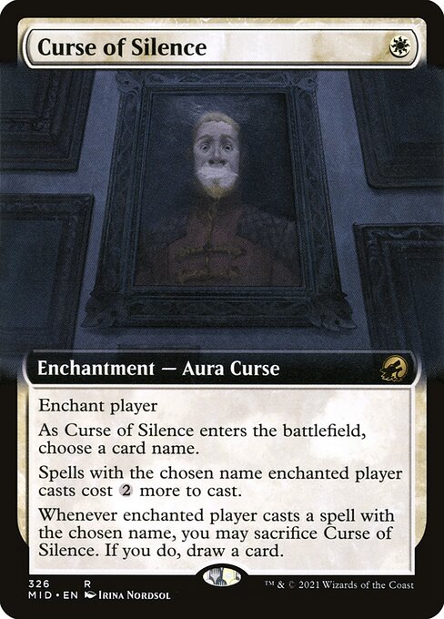 Magic the Gathering Card - Curse of Silence - MTG Circle