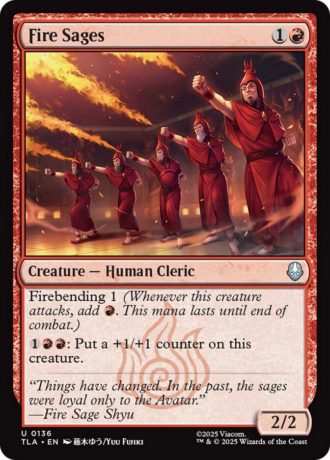 Magic the Gathering Card - Fire Sages - MTG Circle