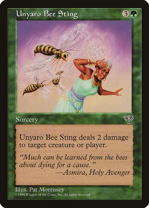 Magic the Gathering Card - Unyaro Bee Sting - MTG Circle