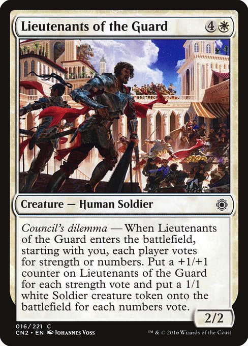 Magic the Gathering Card - Lieutenants of the Guard - MTG Circle