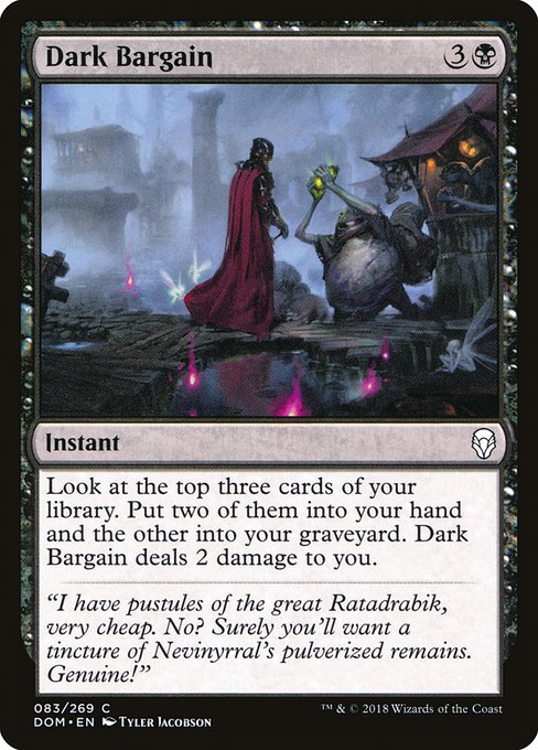 Magic the Gathering Card - Dark Bargain - MTG Circle