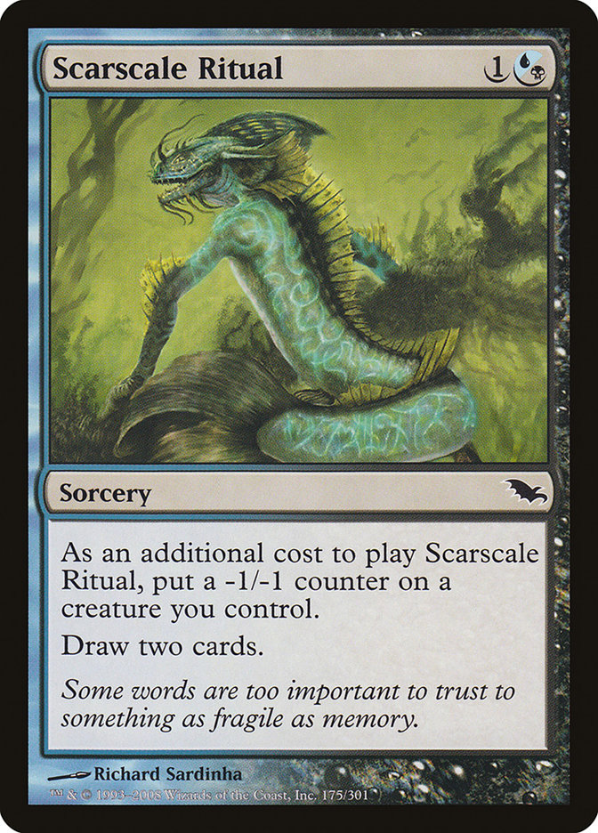 Magic the Gathering Card - Scarscale Ritual - MTG Circle