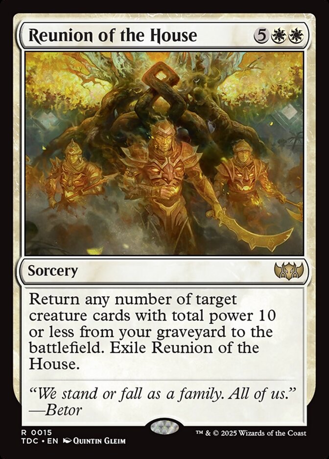 Magic the Gathering Card - Reunion of the House - MTG Circle