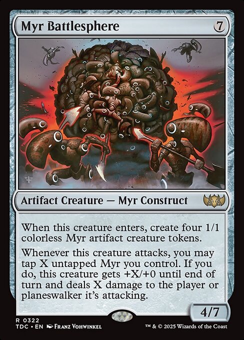 Magic the Gathering Card - Myr Battlesphere - MTG Circle