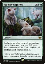 Magic the Gathering Card - Fade from History - MTG Circle