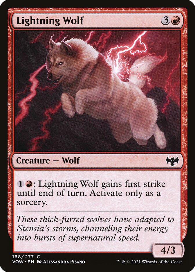 Magic the Gathering Card - Lightning Wolf - MTG Circle