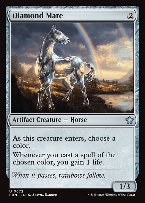 Magic the Gathering Card - Diamond Mare - MTG Circle