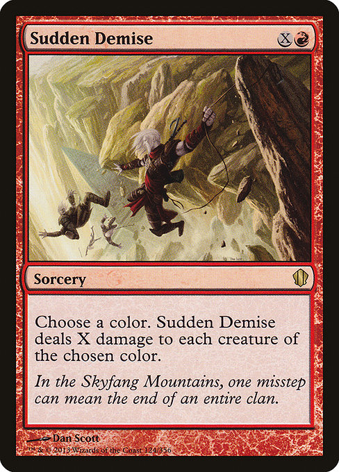 Magic the Gathering Card - Sudden Demise - MTG Circle
