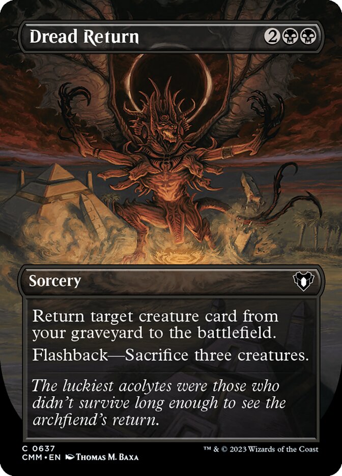 Magic the Gathering Card - Dread Return - MTG Circle