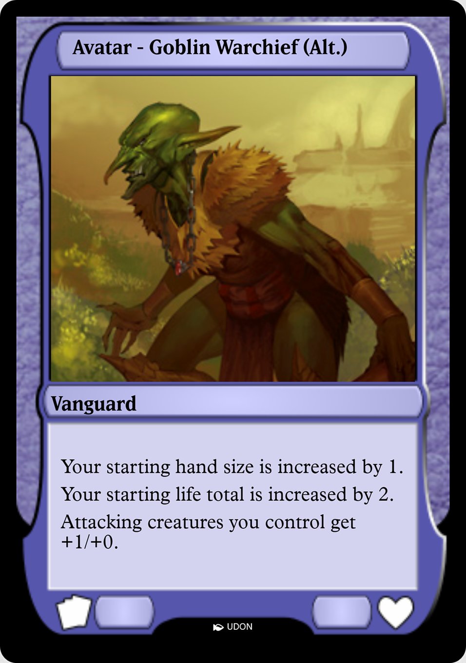 Magic the Gathering Card - Goblin Warchief Avatar - MTG Circle