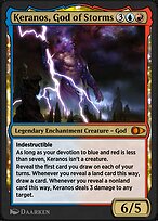 Magic the Gathering Card - Keranos, God of Storms - MTG Circle