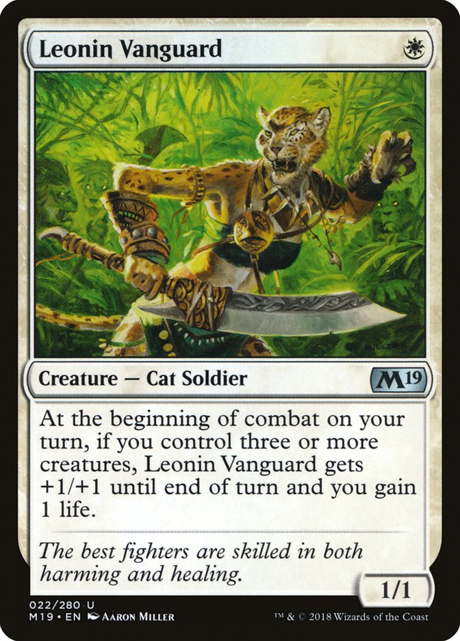 Magic the Gathering Card - Leonin Vanguard - MTG Circle