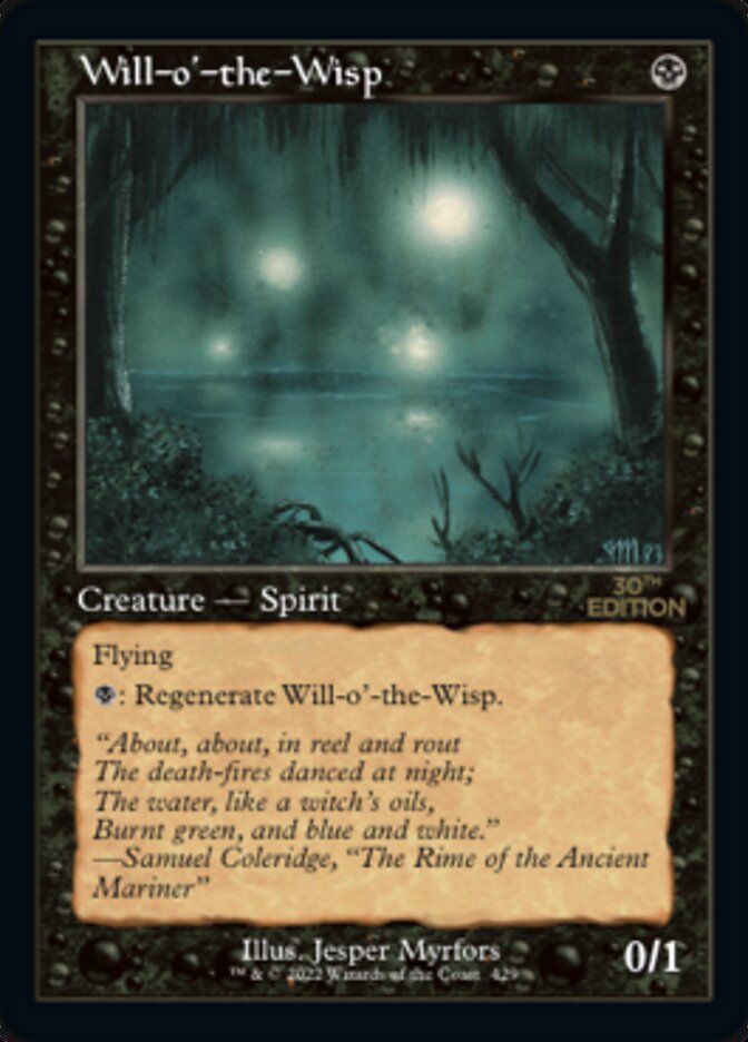 Magic the Gathering Card - Will-o'-the-Wisp - MTG Circle