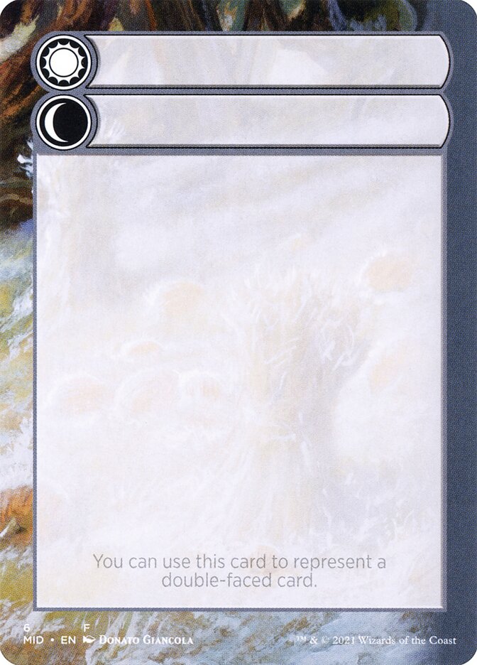 Magic the Gathering Card - Double-Faced Substitute Card - MTG Circle