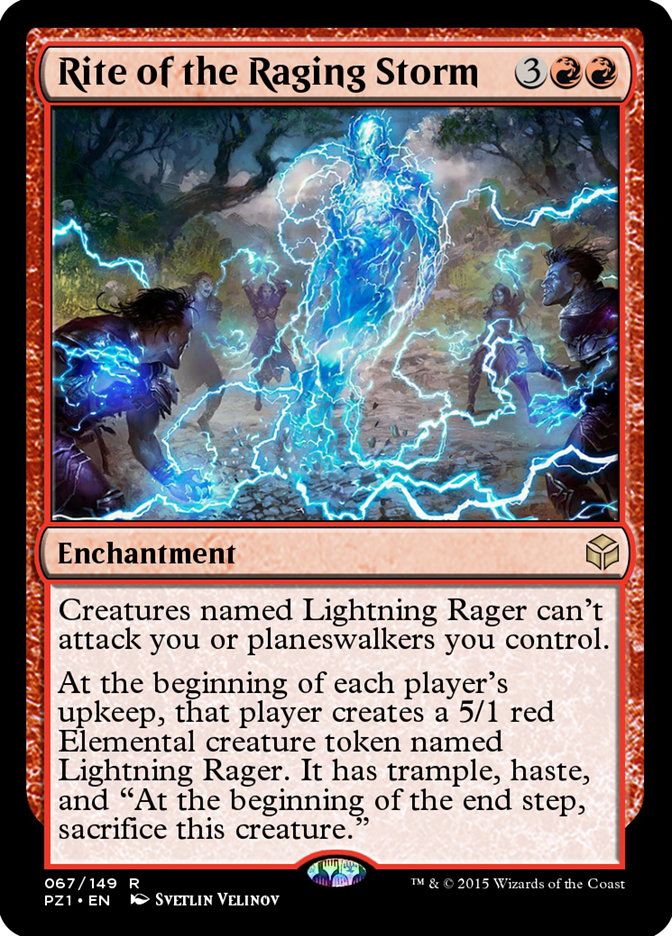 Magic the Gathering Card - Rite of the Raging Storm - MTG Circle