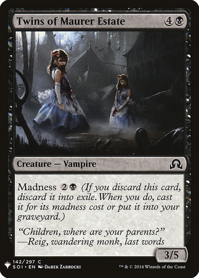 Magic the Gathering Card - Twins of Maurer Estate - MTG Circle