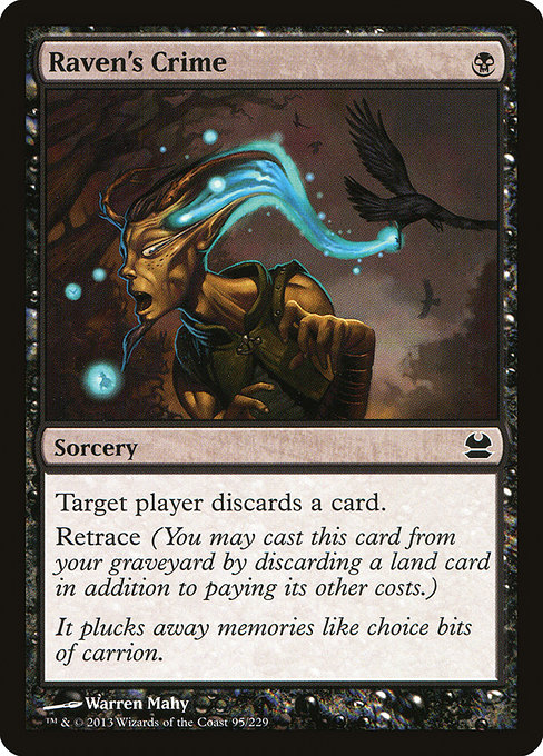 Magic the Gathering Card - Raven's Crime - MTG Circle