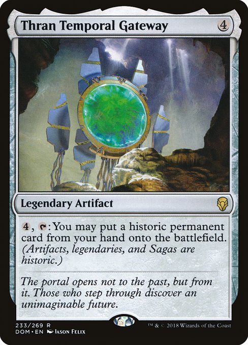 Magic the Gathering Card - Thran Temporal Gateway - MTG Circle