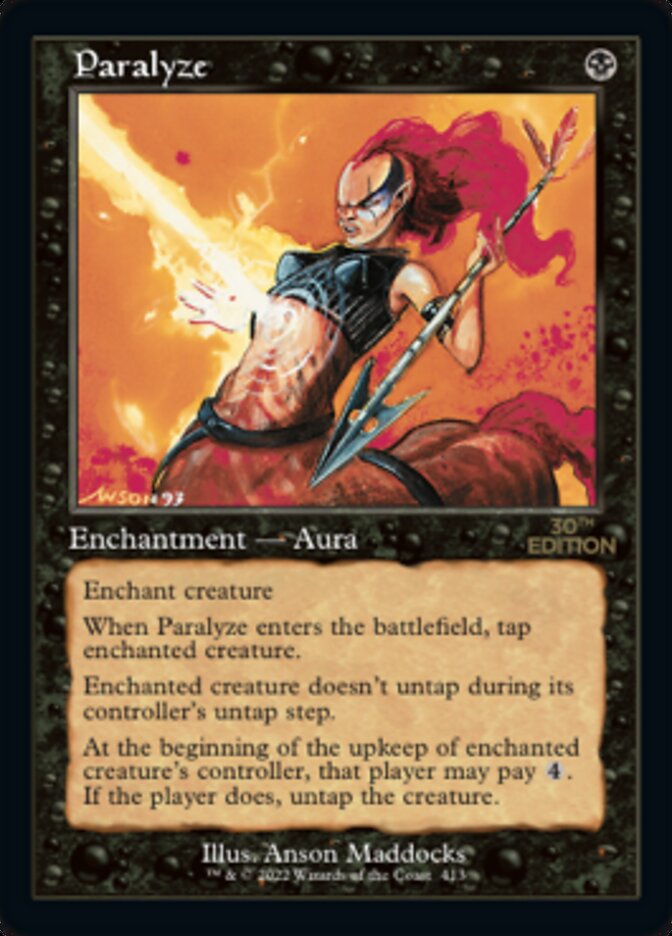 Magic the Gathering Card - Paralyze - MTG Circle