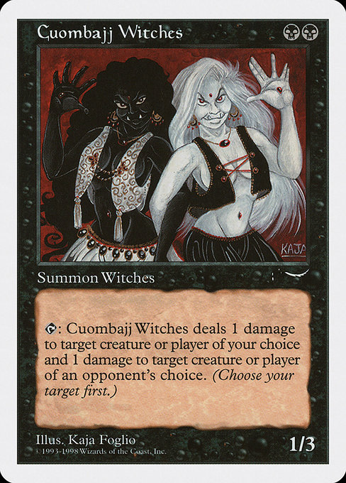 Magic the Gathering Card - Cuombajj Witches - MTG Circle