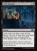 Magic the Gathering Card - Dark Bargain - MTG Circle
