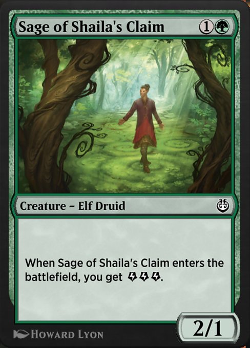Magic the Gathering Card - Sage of Shaila's Claim - MTG Circle
