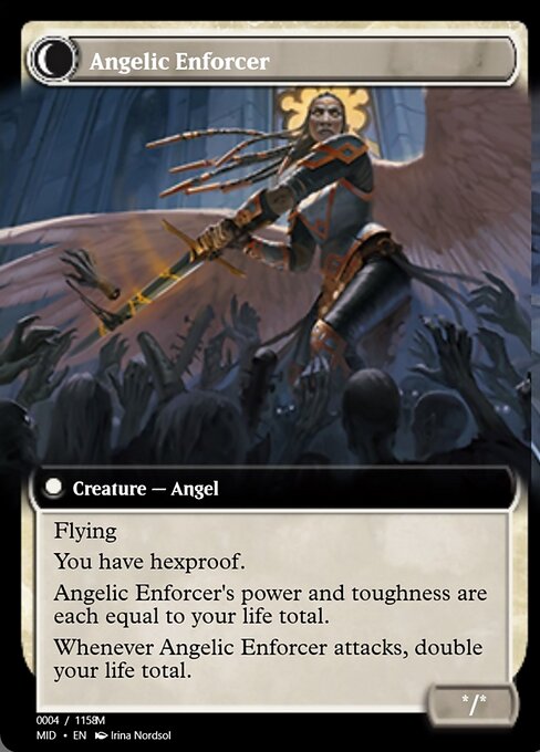 Magic the Gathering Card - Angelic Enforcer - MTG Circle