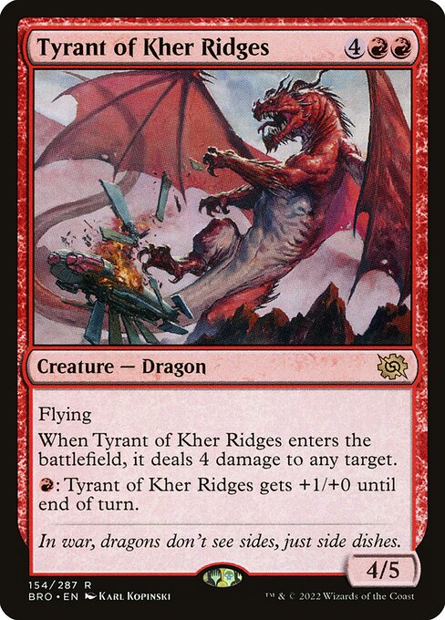 Magic the Gathering Card - Tyrant of Kher Ridges - MTG Circle
