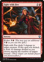 Magic the Gathering Card - Fight with Fire - MTG Circle