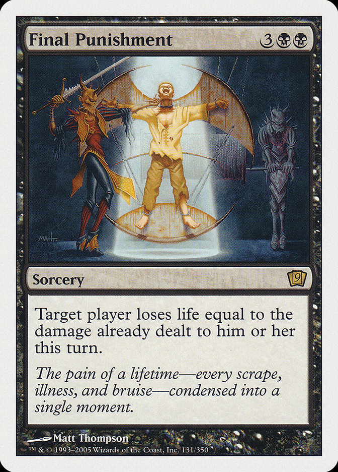 Magic the Gathering Card - Final Punishment - MTG Circle