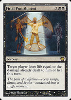 Magic the Gathering Card - Final Punishment - MTG Circle