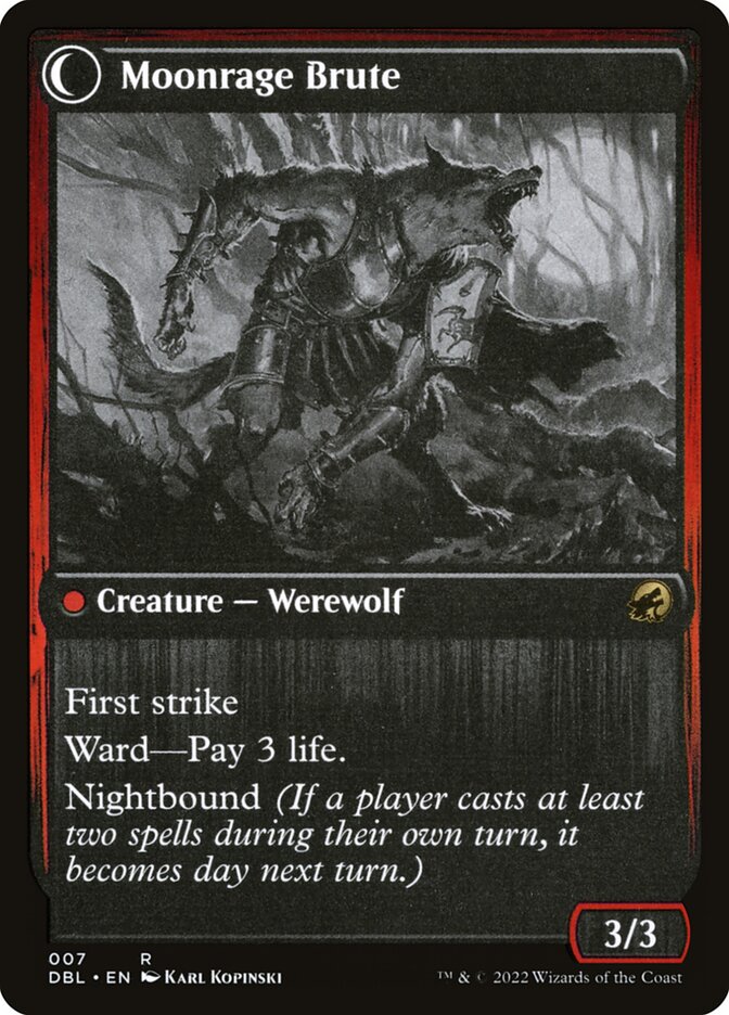 Magic the Gathering Card - Moonrage Brute - MTG Circle