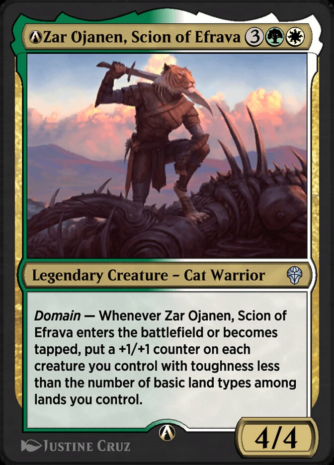 Magic the Gathering Card - A-Zar Ojanen, Scion of Efrava - MTG Circle