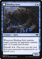 Magic the Gathering Card - Binding Geist // Spectral Binding - MTG Circle