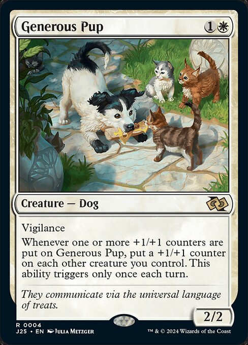 Magic the Gathering Card - Generous Pup - MTG Circle