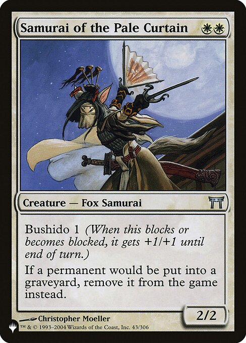 Magic the Gathering Card - Samurai of the Pale Curtain - MTG Circle