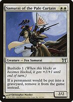 Magic the Gathering Card - Samurai of the Pale Curtain - MTG Circle