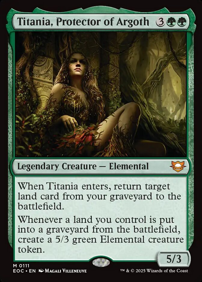 Magic the Gathering Card - Titania, Protector of Argoth - MTG Circle