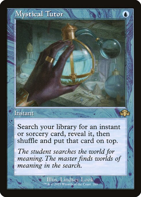Magic the Gathering Card - Mystical Tutor - MTG Circle