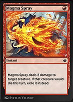 Magic the Gathering Card - Magma Spray - MTG Circle