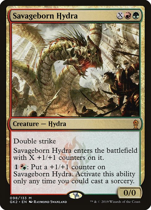 Magic the Gathering Card - Savageborn Hydra - MTG Circle