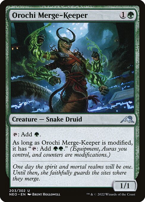 Magic the Gathering Card - Orochi Merge-Keeper - MTG Circle