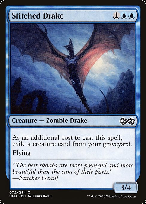 Magic the Gathering Card - Stitched Drake - MTG Circle