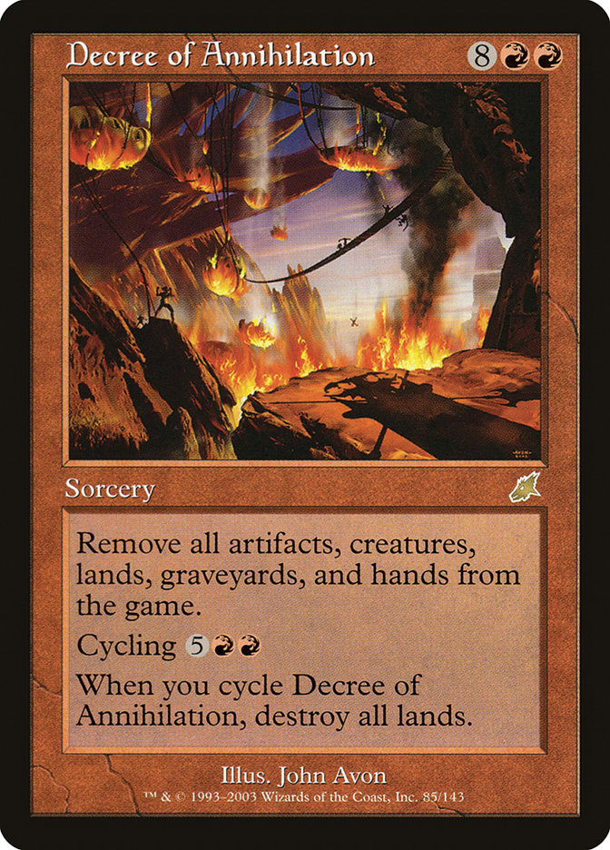Magic the Gathering Card - Decree of Annihilation - MTG Circle