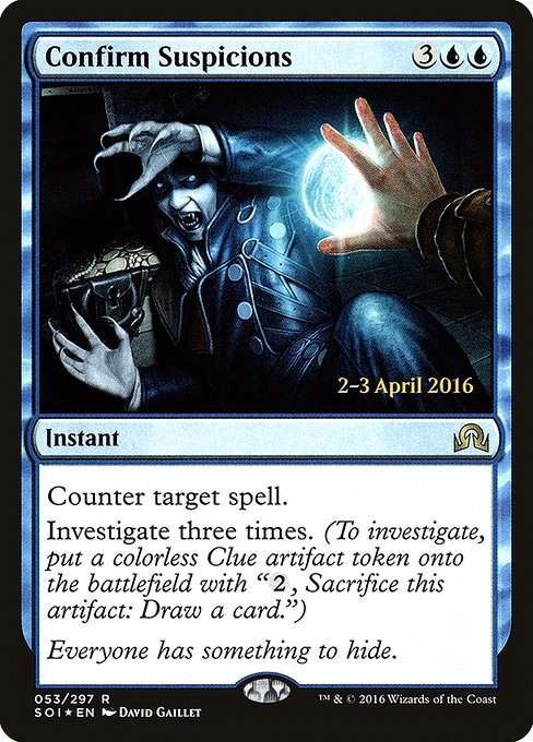 Magic the Gathering Card - Confirm Suspicions - MTG Circle